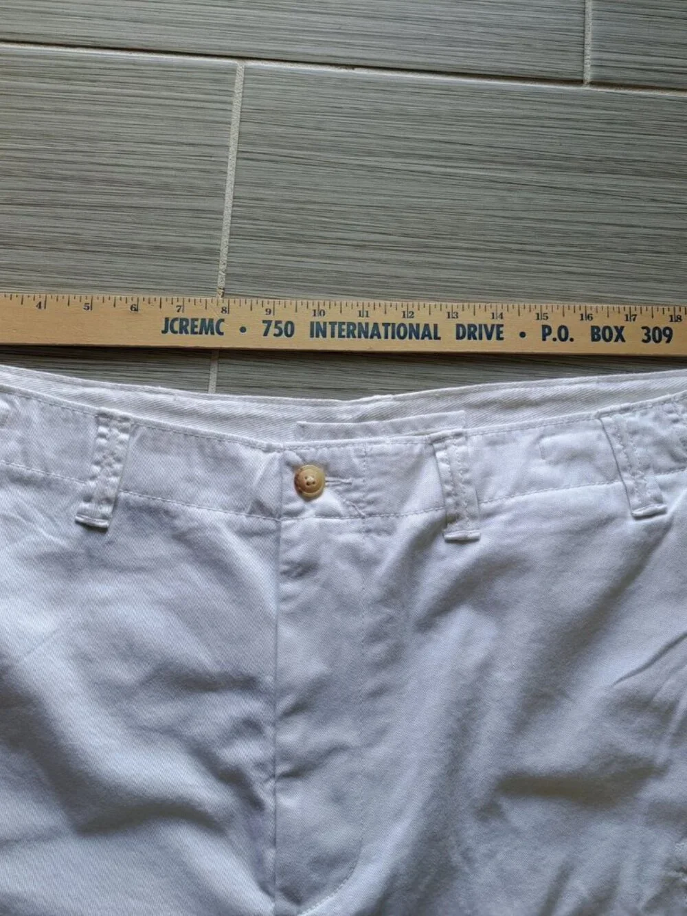 Polo Ralph Lauren Size 40 White Relaxed Fit Cargo Shorts  Cotton Pony Logo Beach - Picture 11 of 15